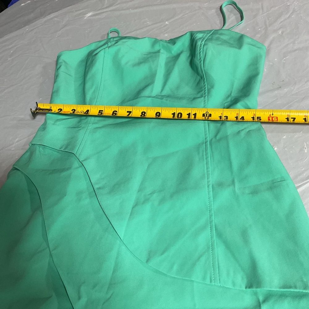 chic Mint Green Mini Dress Romper - Picture 6 of 7